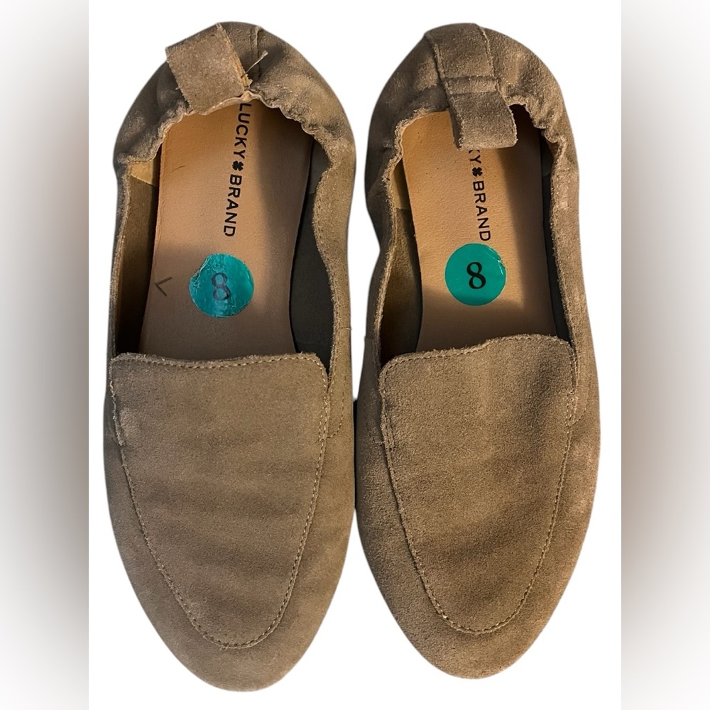 Lucky Brand Tan Suede Loafers - Picture 7 of 8